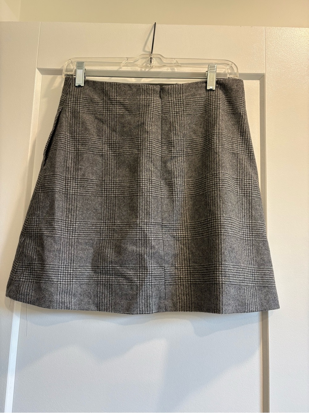 Wilfred Gray Plaid Mini Skirt